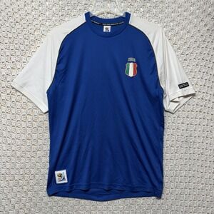 Italia Soccer Jersey Men's XL FIFA 2010 World Cup South Africa Blue White